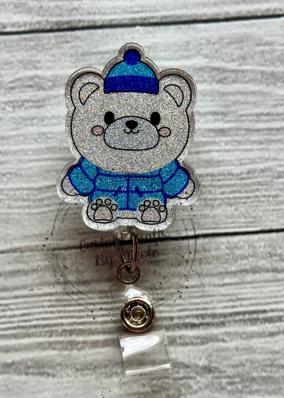 Polar bear in a puffer coat
