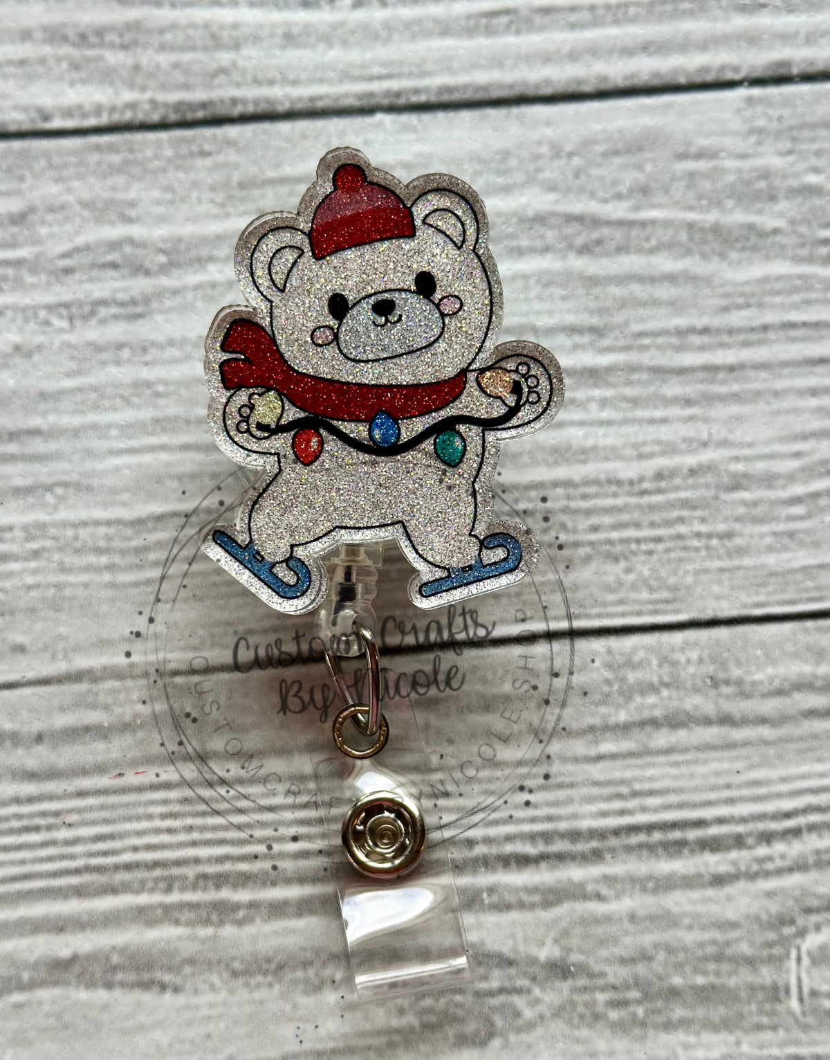 Festive polar bear