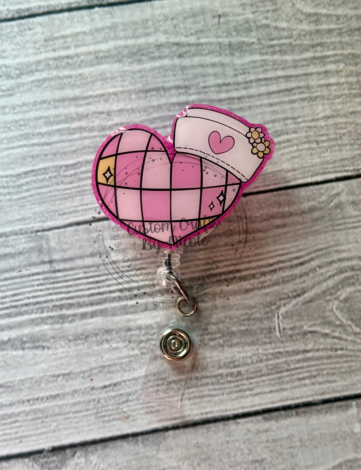 Disco Heart nurse hat
