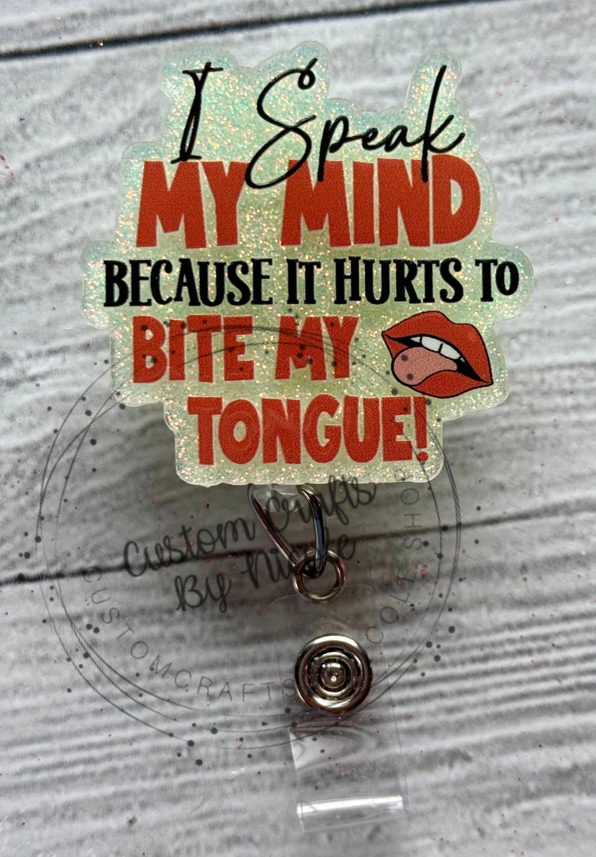 I speak my mind