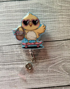 Skateboarding Spring Chick