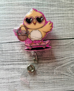 Skateboarding Spring Chick