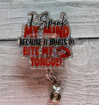 I speak my mind