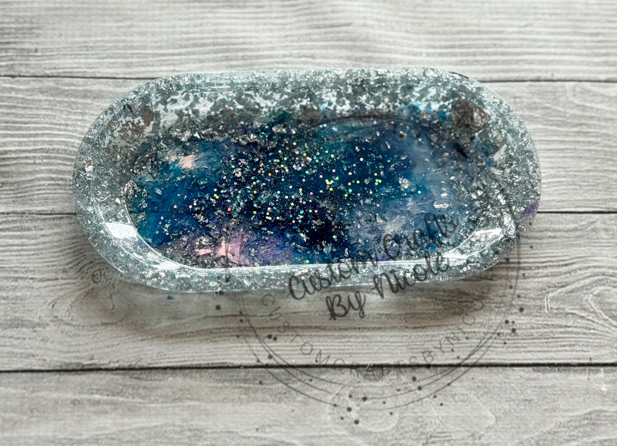 Silver foil trinket tray