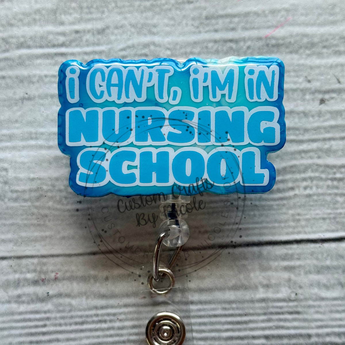 I can’t, I’m in nursing school