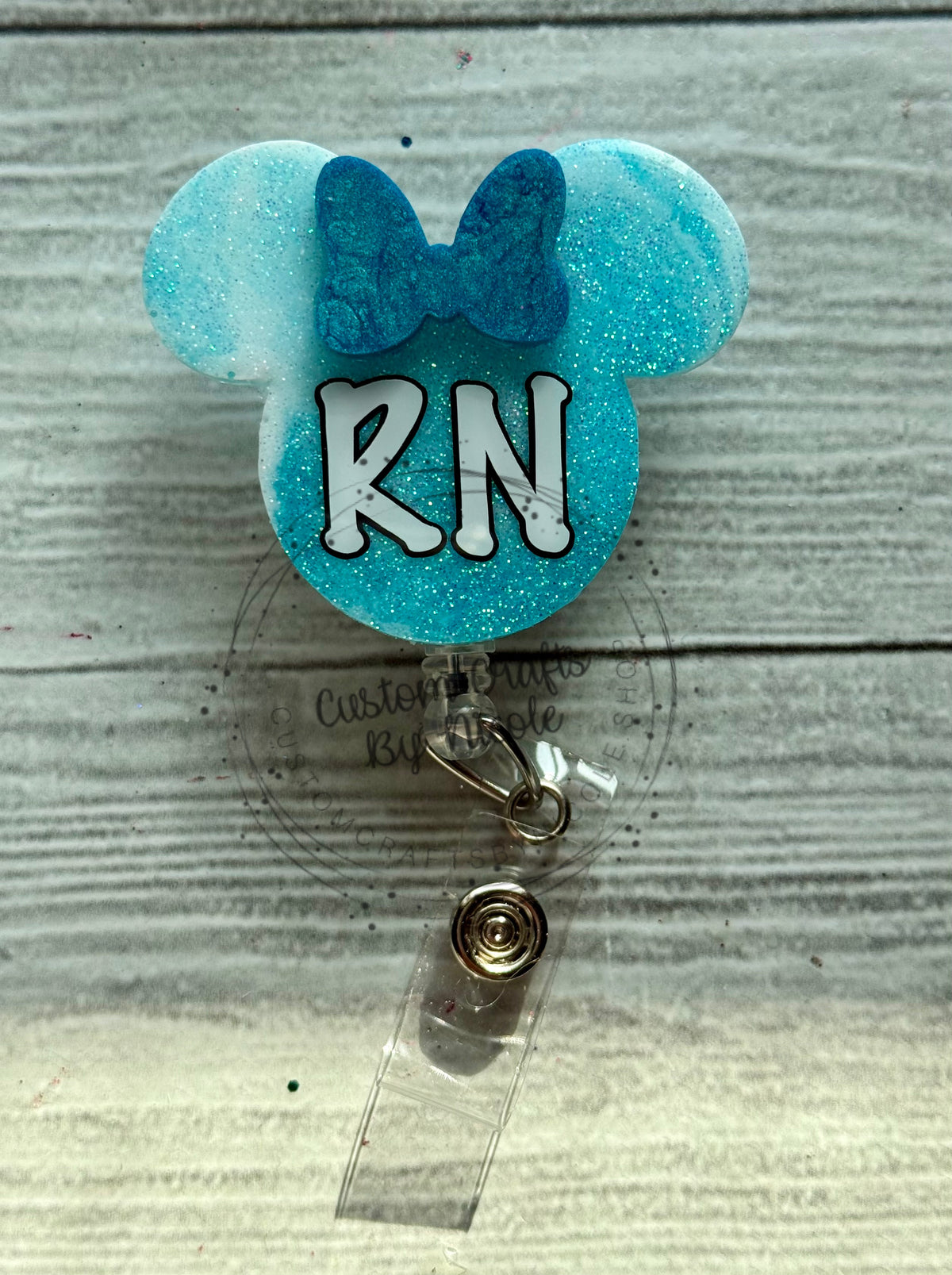 Mouse with bow/hat-LPN,RN,PCT,RT, NP, PA