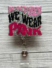 In October we wear pink