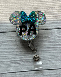 Mouse with bow/hat-LPN,RN,PCT,RT, NP, PA