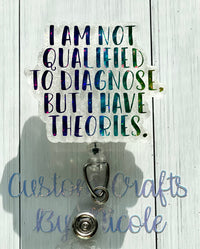 I’m not qualified to diagnose