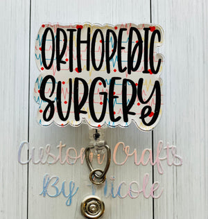 Orthopedic Surgery Badge Shape