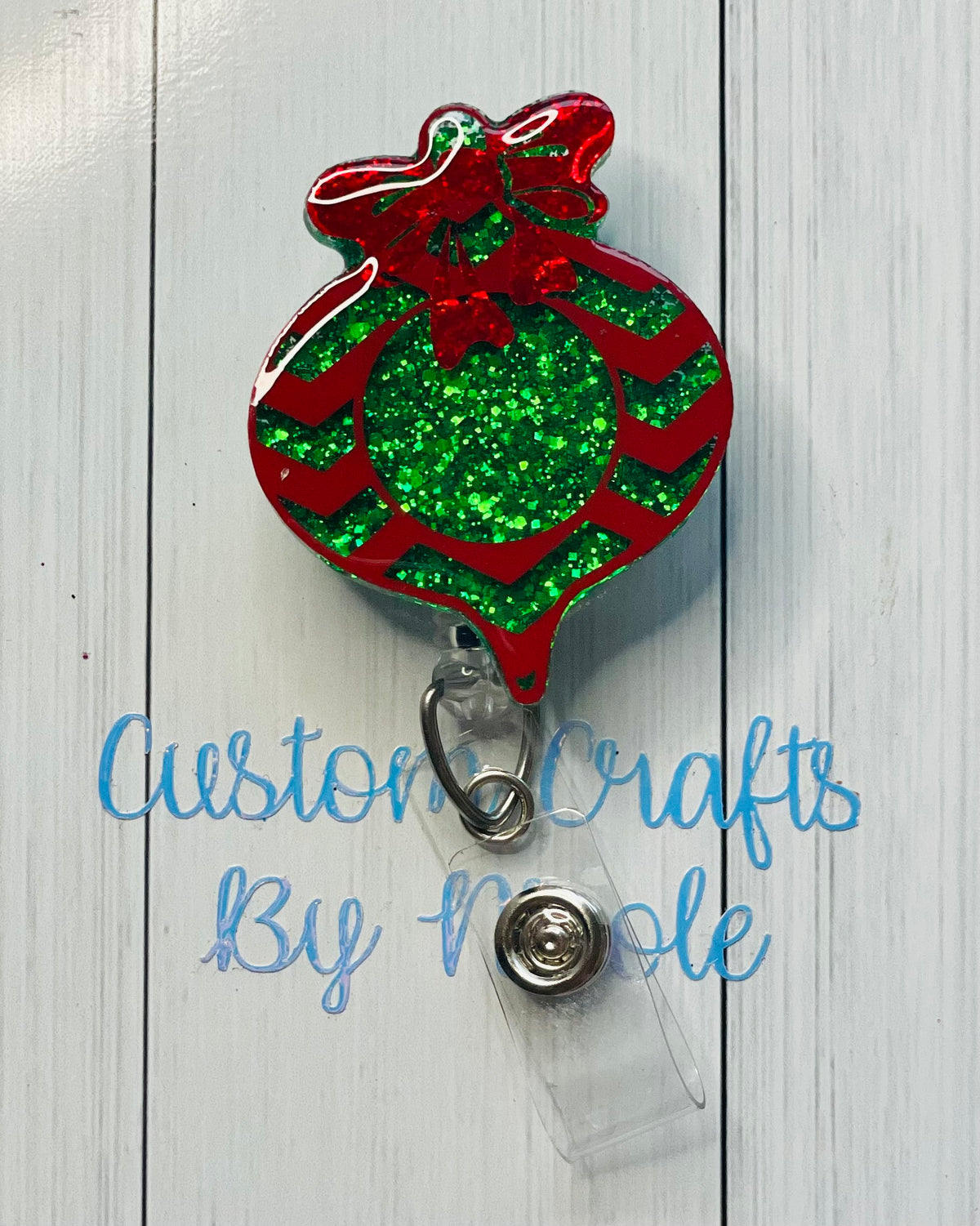 Christmas bulb with bow