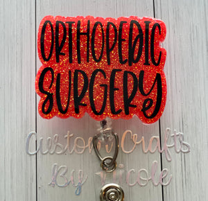 Orthopedic Surgery Badge Shape