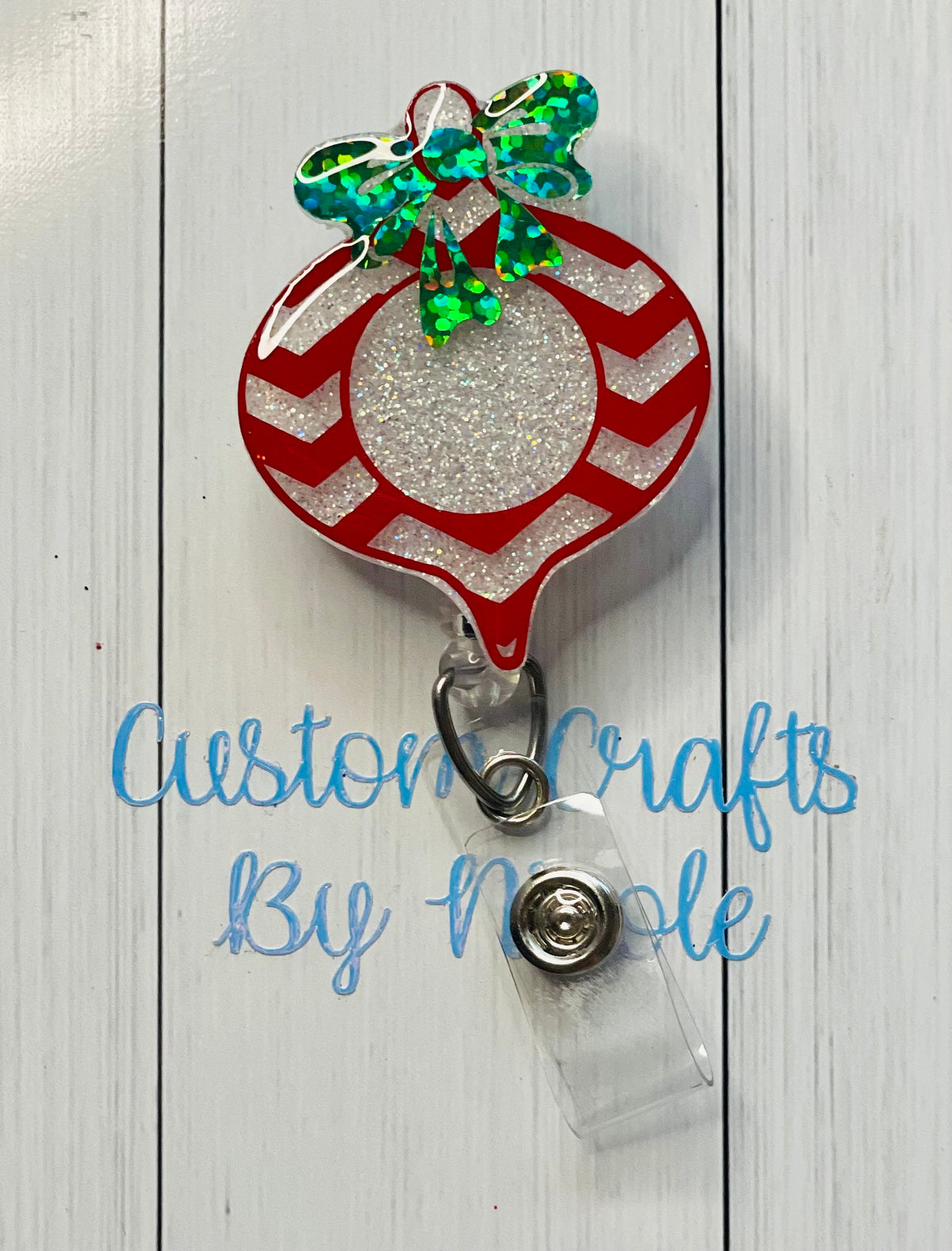 Christmas bulb with bow