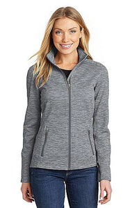 Womens digi stripe fleece jacket