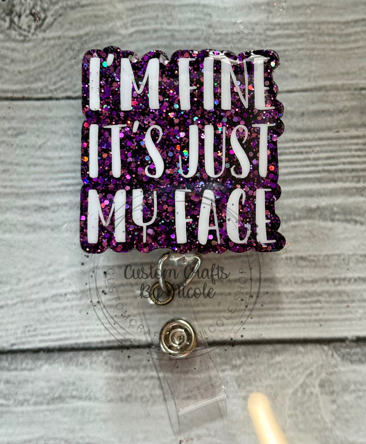 I’m fine it’s just my face