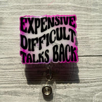Expensive Difficult Talks Back
