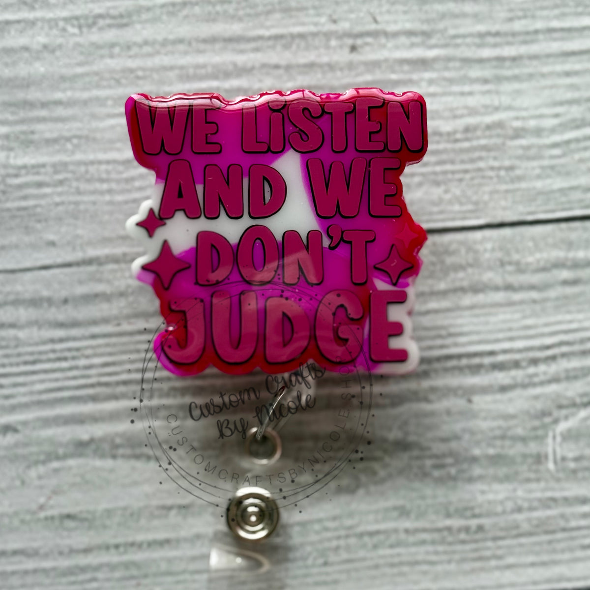 We listen and we don’t judge