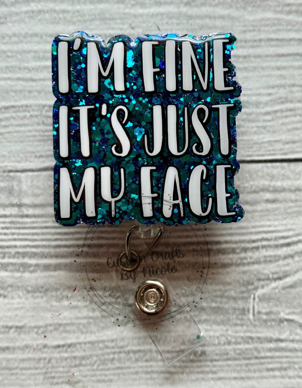 I’m fine it’s just my face