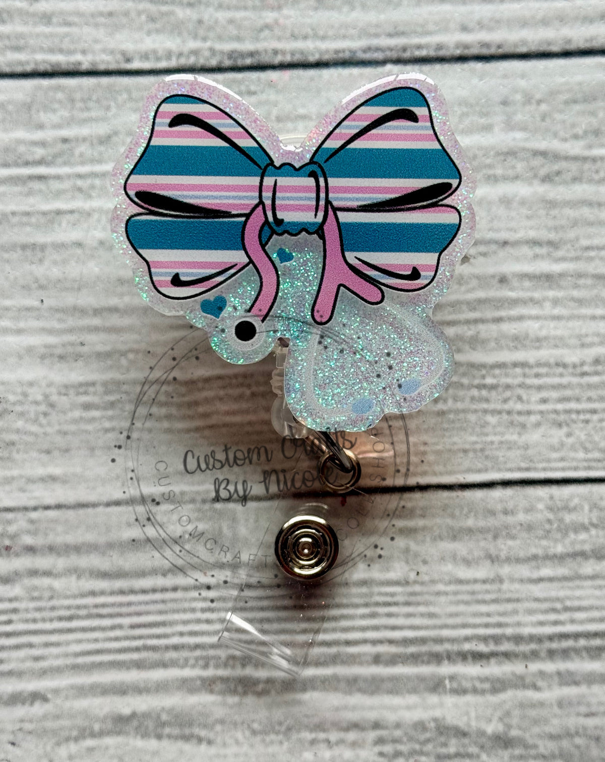 Stethoscope bow - baby blanket