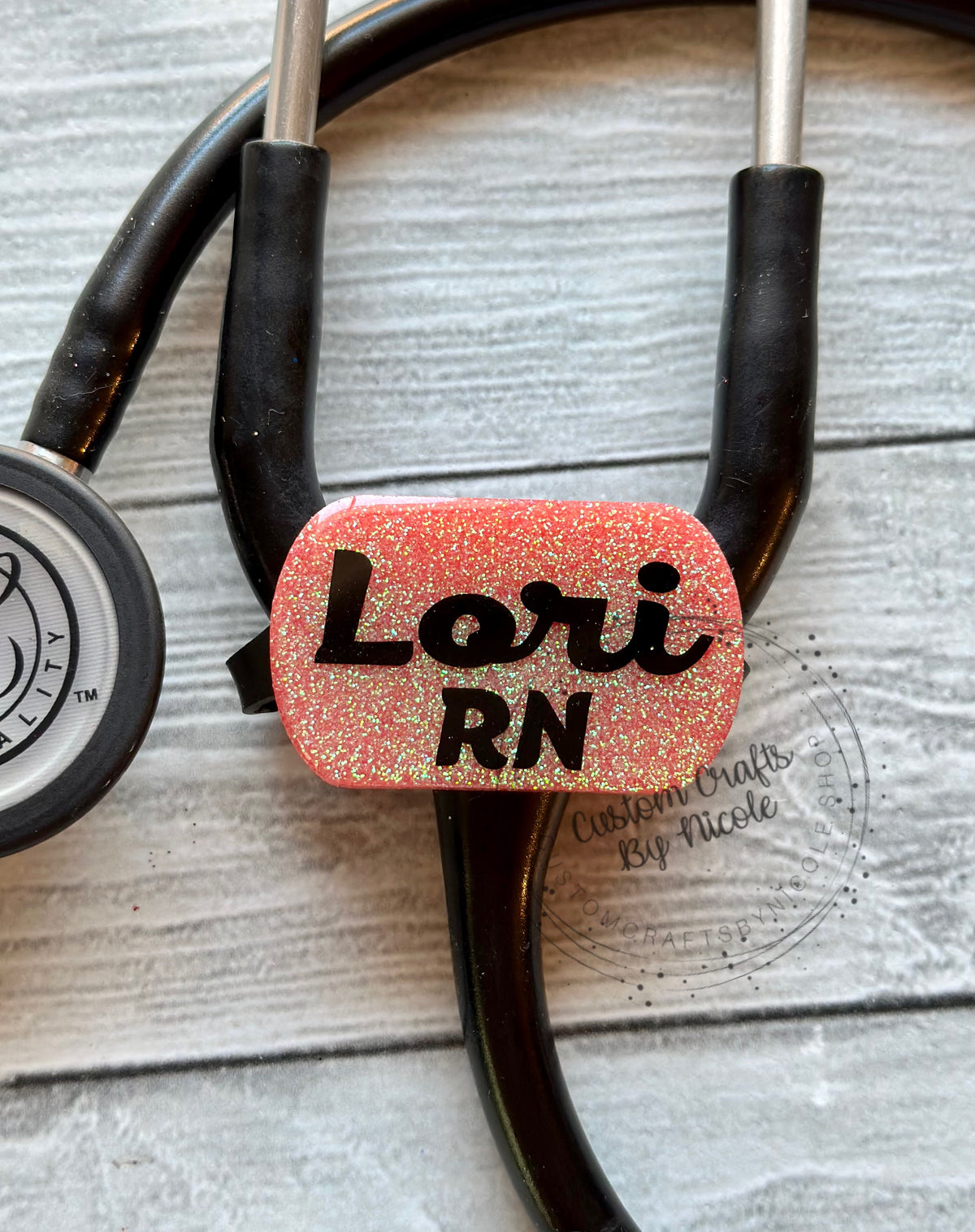 Dog Tag Shaped Stethoscope Yolk Tag