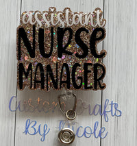 Assistant nurse manager  Customized