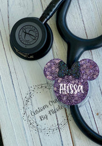 Mouse with Bow Personalized ID tag