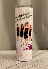 Sex and the City Themed Skinny Tumbler