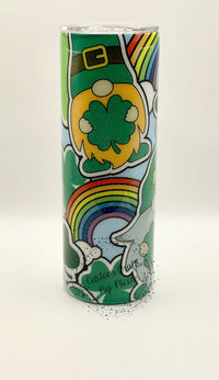 St. Patrick’s gnomes 20oz skinny tumbler