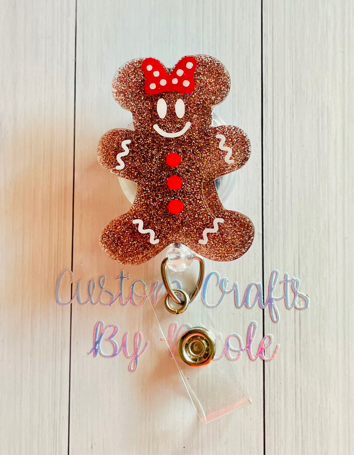 Gingerbread mouse with bow