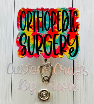Orthopedic Surgery Badge Shape