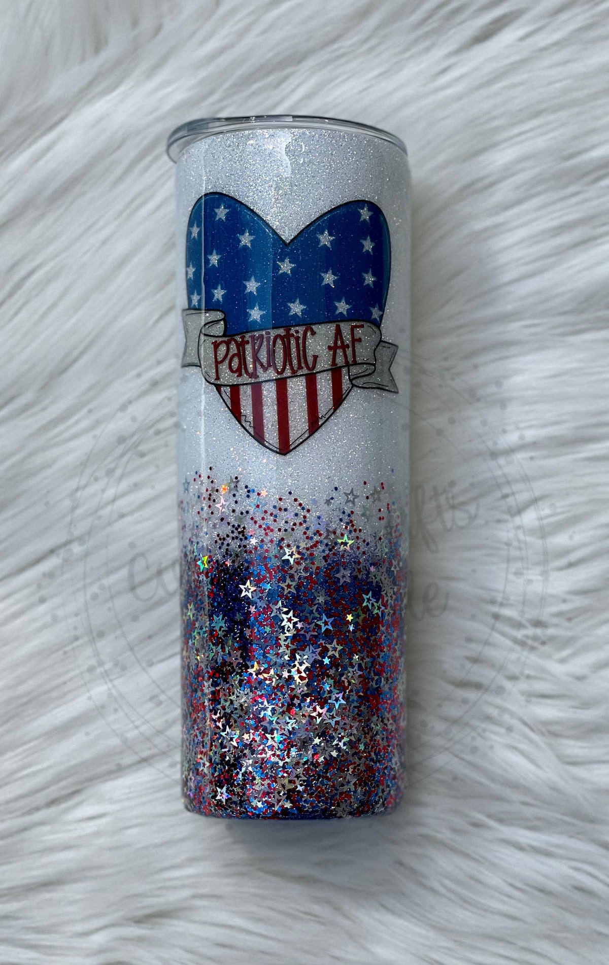 Patriotic AF 20oz skinny tumbler