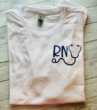 RN White Ladies Fit tee shirt