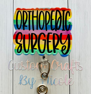 Orthopedic Surgery Badge Shape