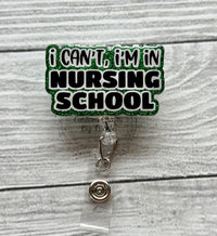 I can’t, I’m in nursing school