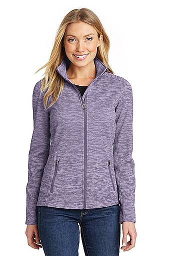 Womens digi stripe fleece jacket